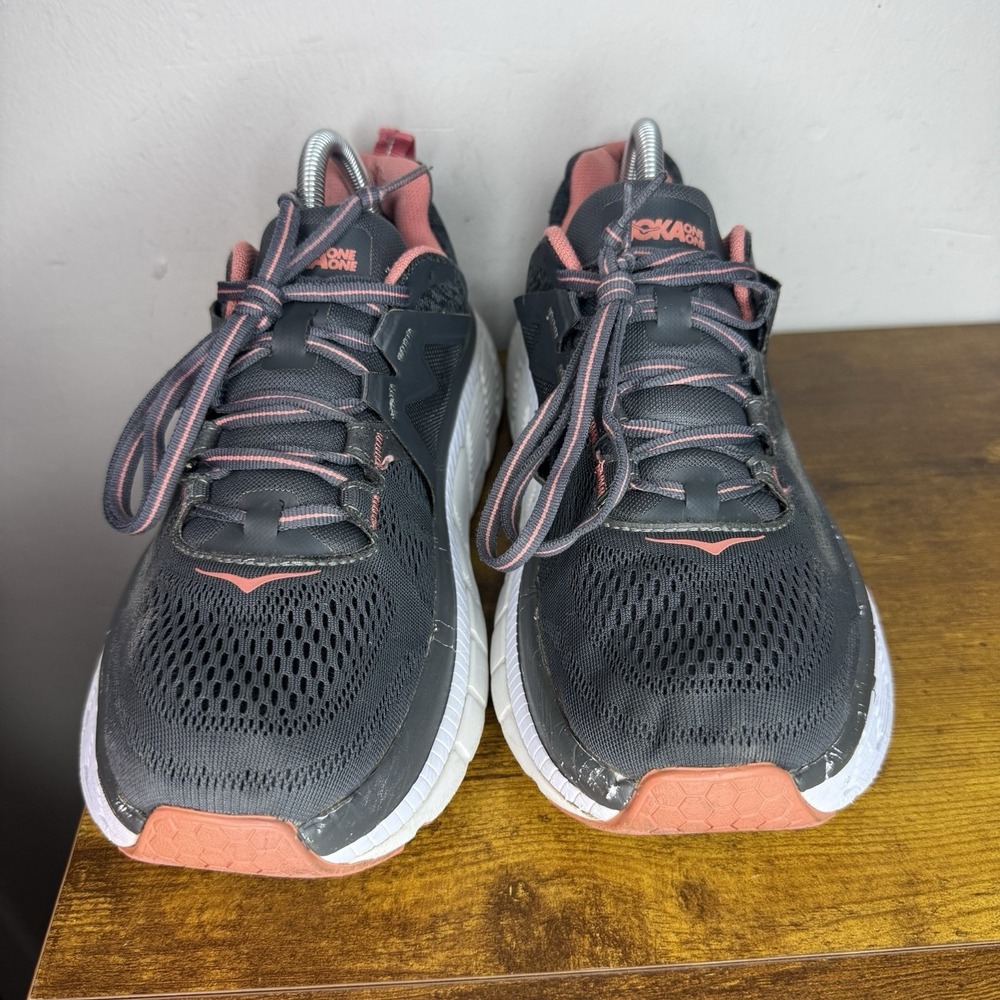 Hoka One One Gaviota 2 Running Shoes Women's Size 10 Grey Pink - Picture 3 of 9